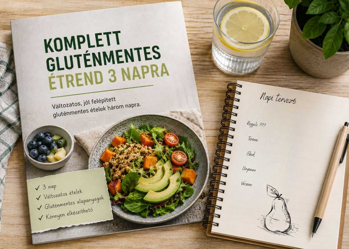 Komplett gluténmentes étrend 3 napra