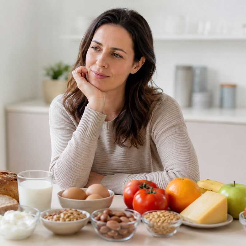 Különböző élelmiszerek a FOODTEST ételintolerancia-vizsgálat szemléltetésére